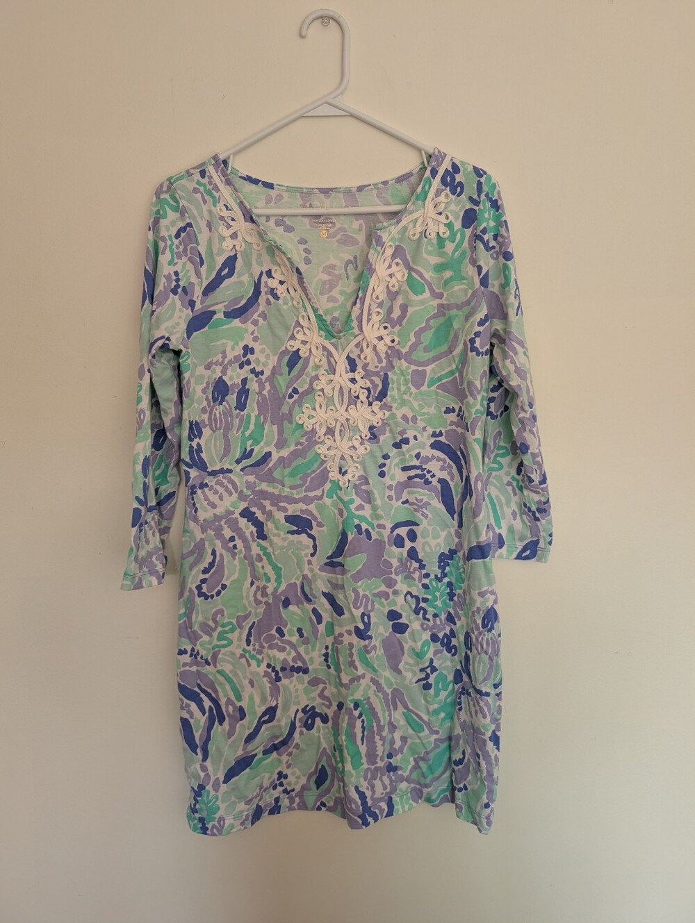 Lilly Pulitzer Marina Dress Size M 100 % Cotton